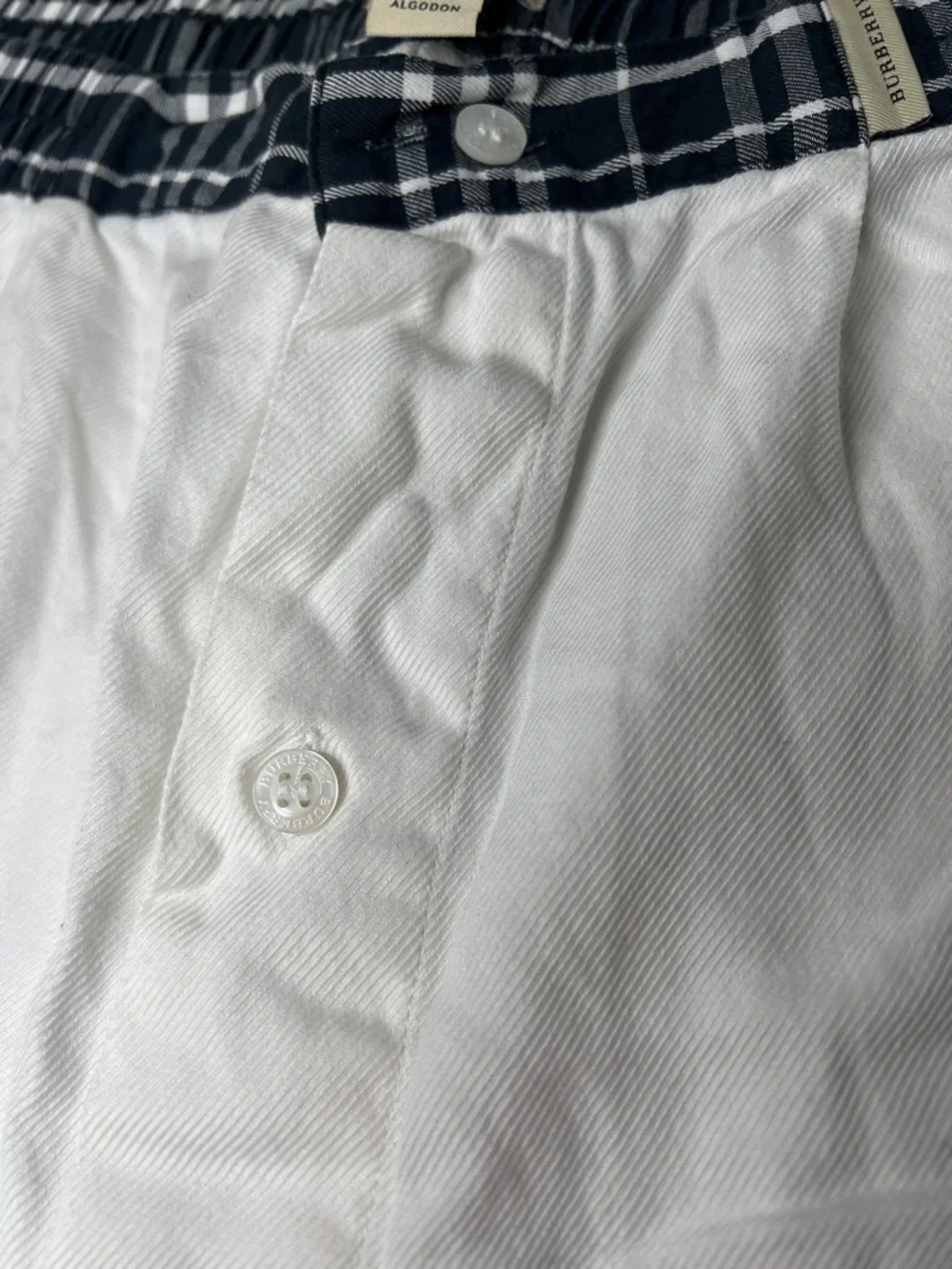 Burberry Sz XL 100% Cotton Men’s White Shorts Boxers Underwear - Unworn